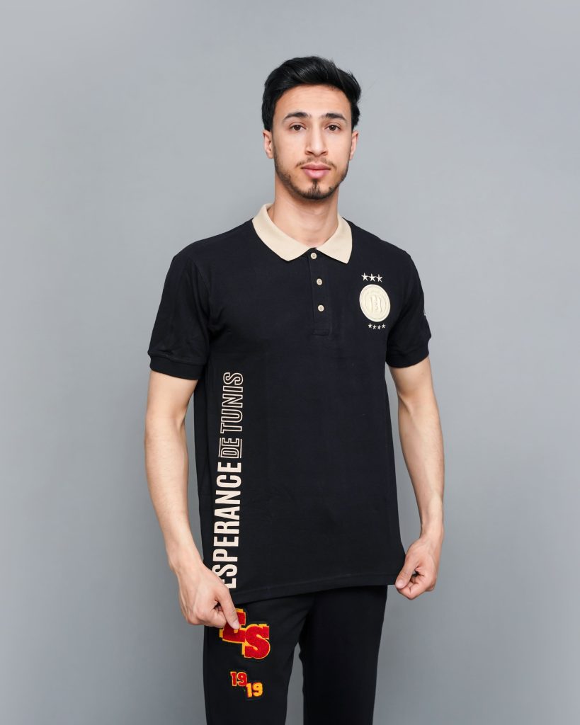 Polo Espérance rentrée 2024 senior noir