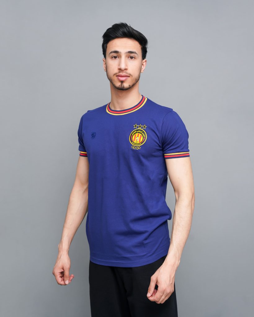 T-shirt bleu Espérance 2024 pour supporters du championnat de Tunisie