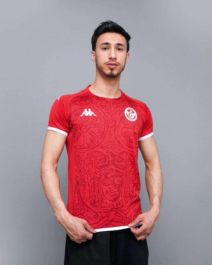 Maillot Équipe National 2022 rouge Kappa avec motifs en relief