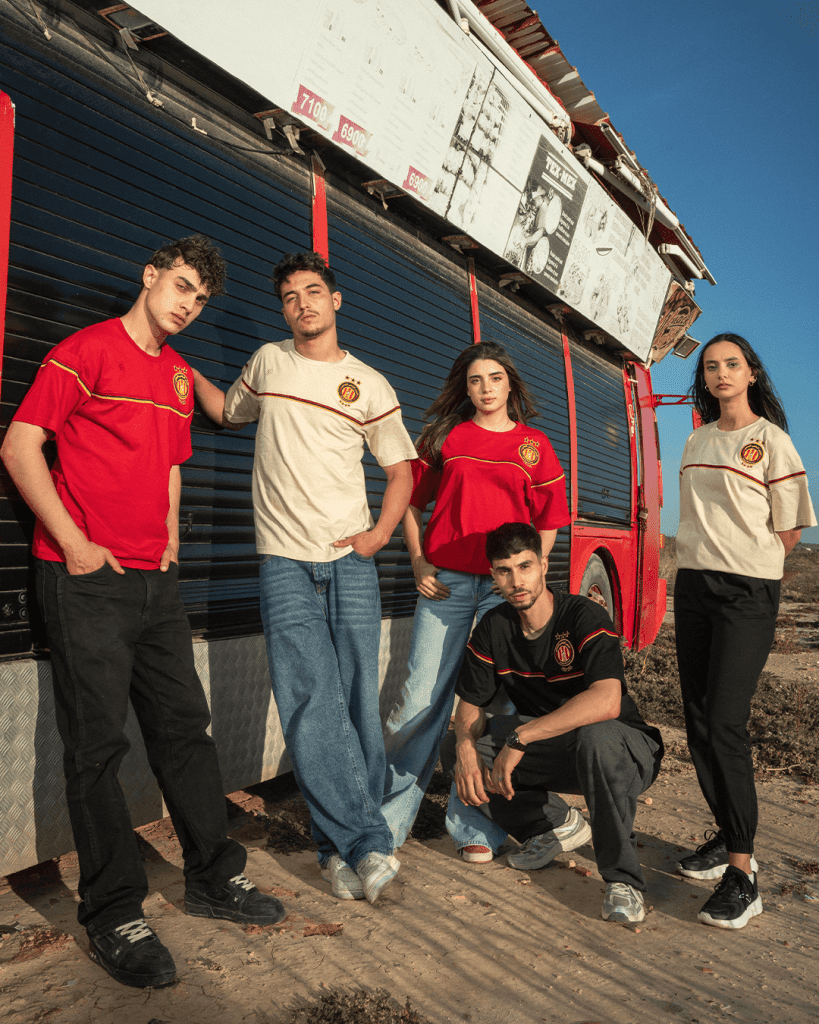 t-shirt espérance casual 2025 rouge cru noir